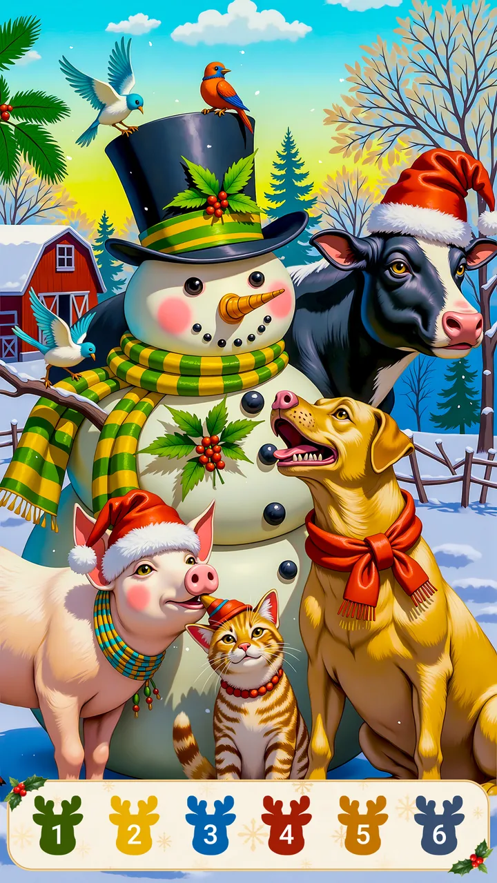 Christmas Joy Color by Number screenshot 4