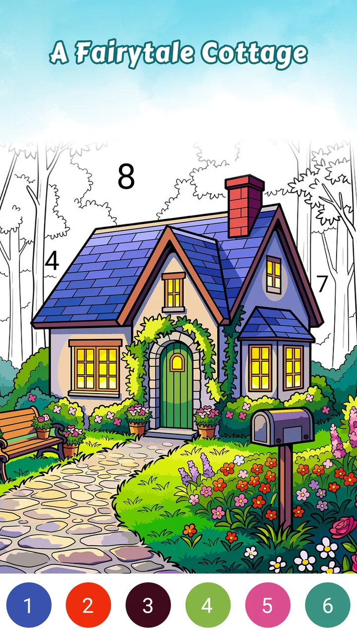 Country Living Color by Number screenshot 4