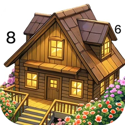 Cabin & House Paint by Numbers icon