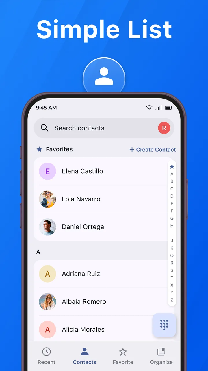 Contacts: Call Log & Dialer screenshot 2
