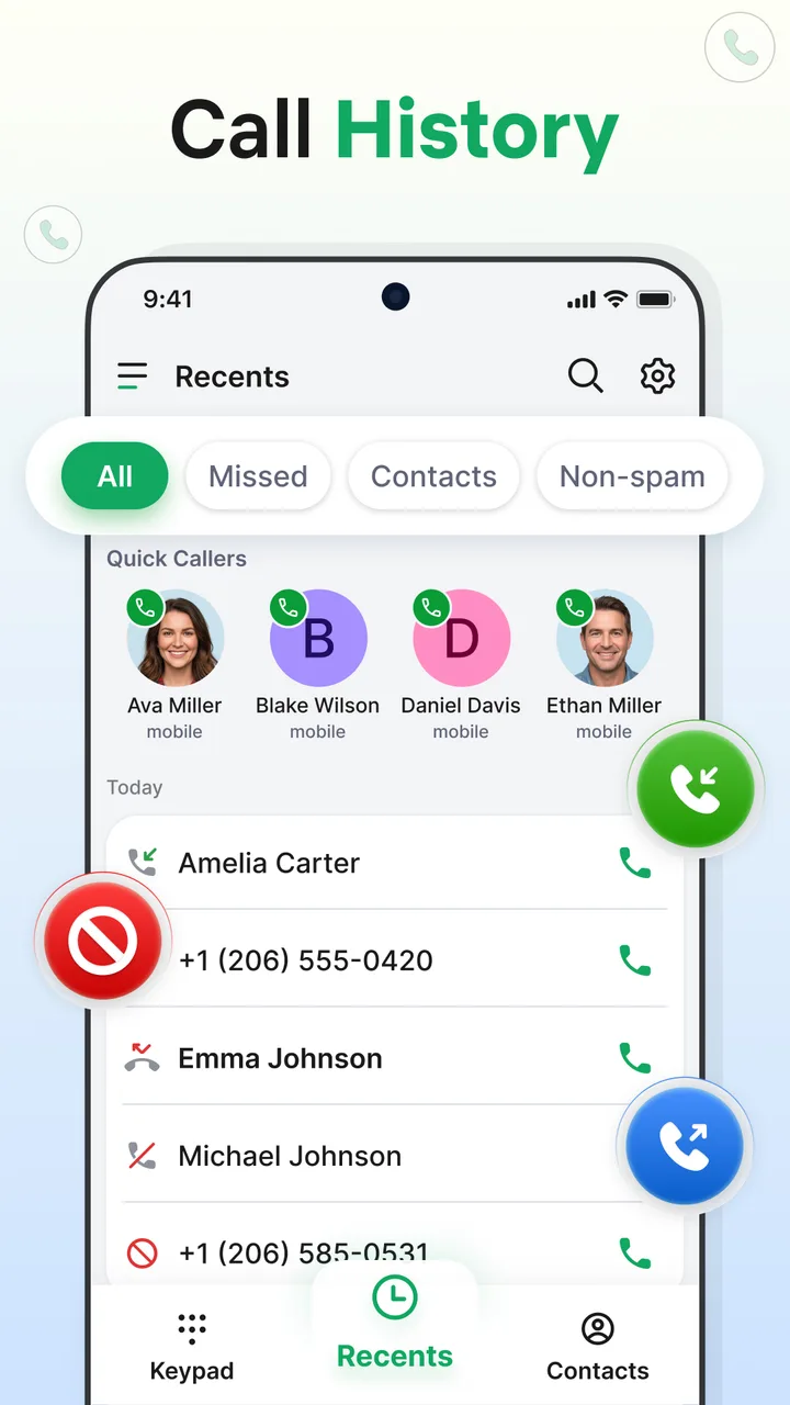 Contacts - Phone Call Launcher screenshot 2