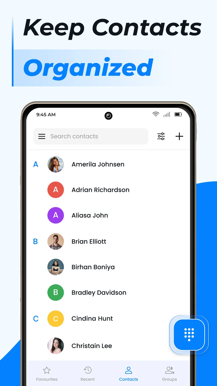 Contacts screenshot 1