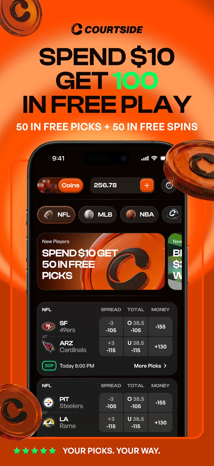Courtside - Social Sportsbook screenshot 1