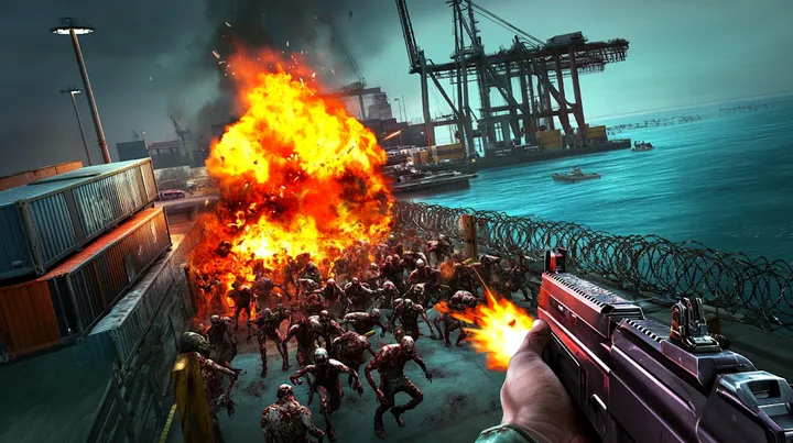 Zombie Fire 3D: Offline Game screenshot 1