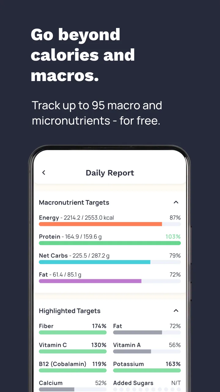 Cronometer: Calorie Counter screenshot 3