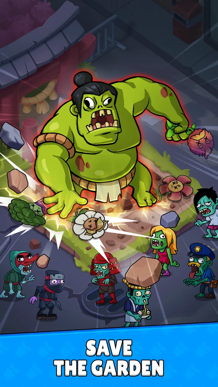 Flower vs zombie: City Defense screenshot 2