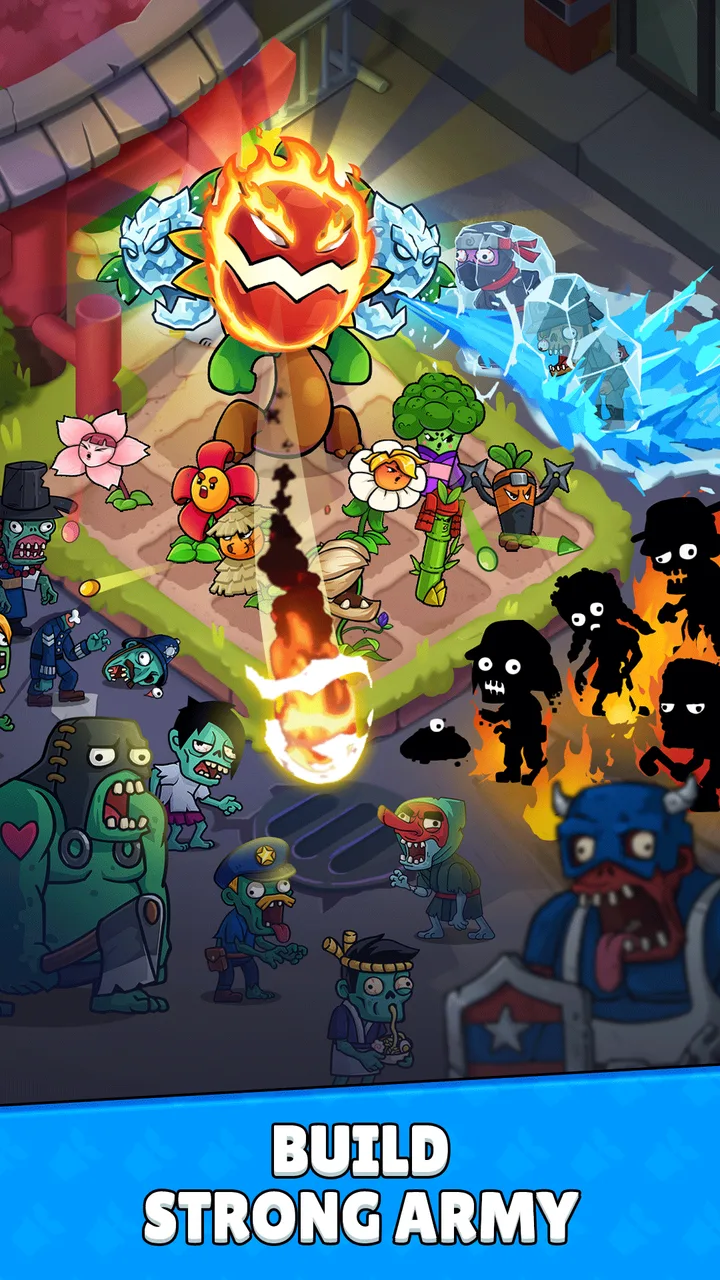 Flower vs zombie: City Defense screenshot 3