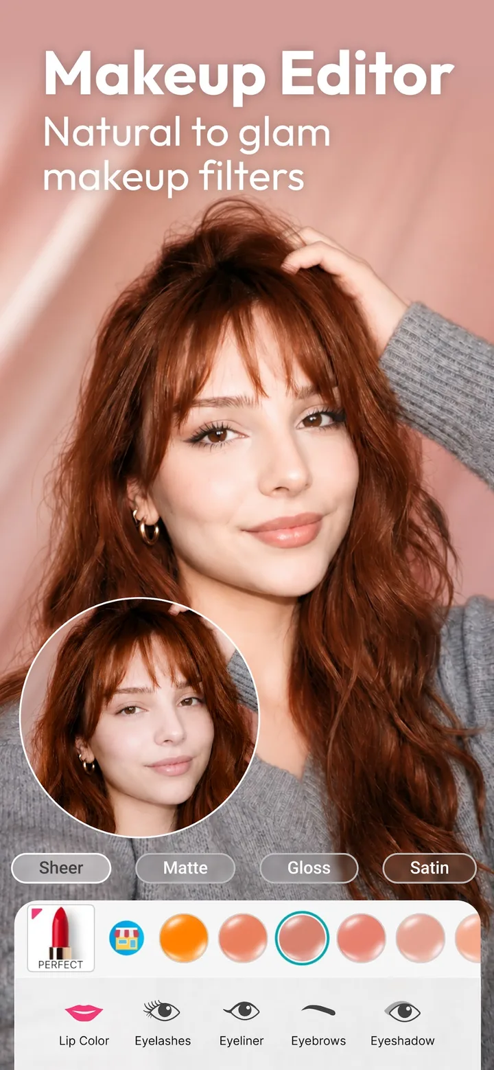 YouCam Makeup: Face Editor screenshot 1