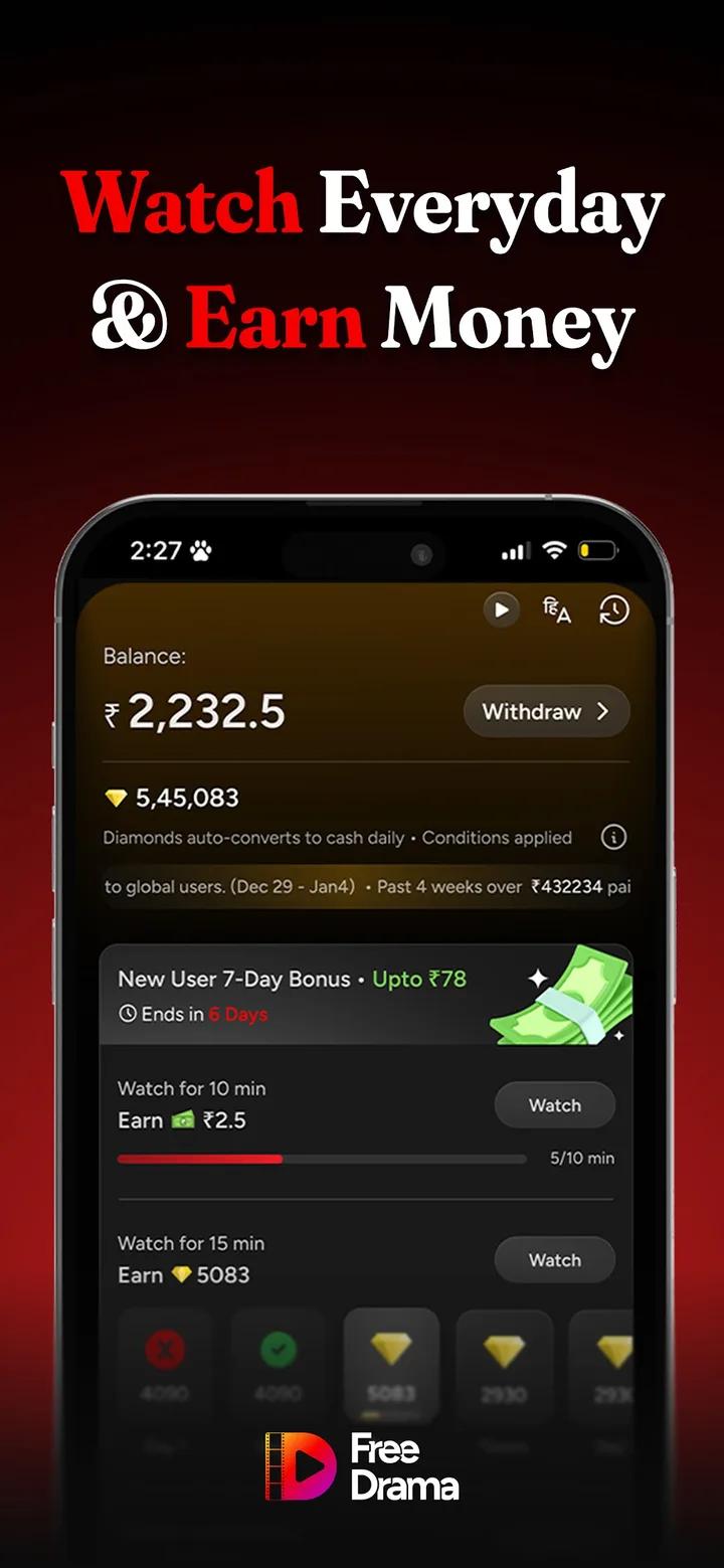 FreeDrama: Watch Free & Earn screenshot 4