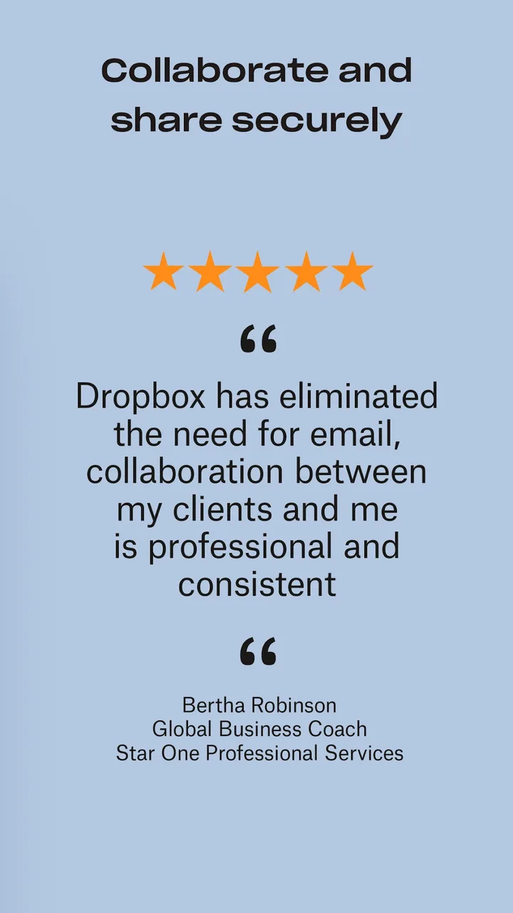 Dropbox: Secure Cloud Storage screenshot 4