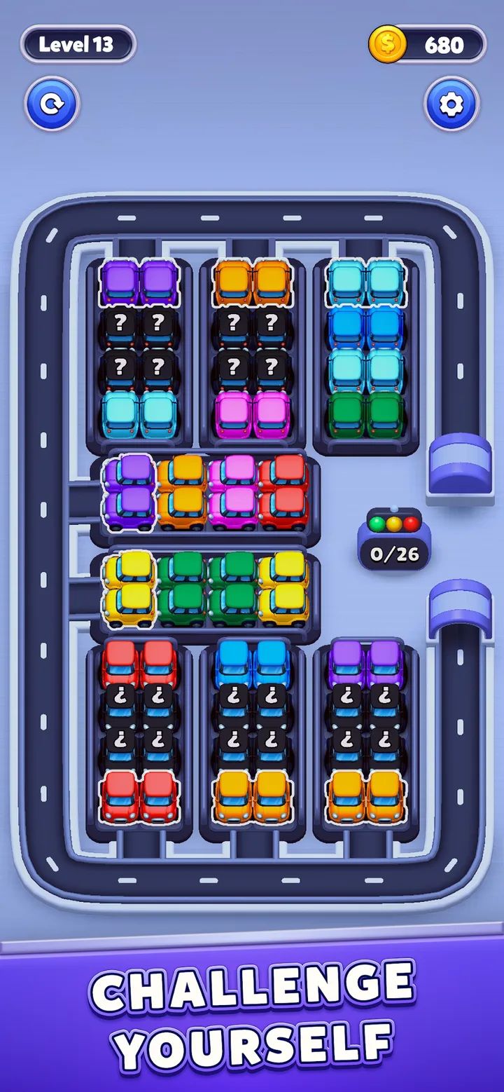 Car Sort: Color Puzzle screenshot 1