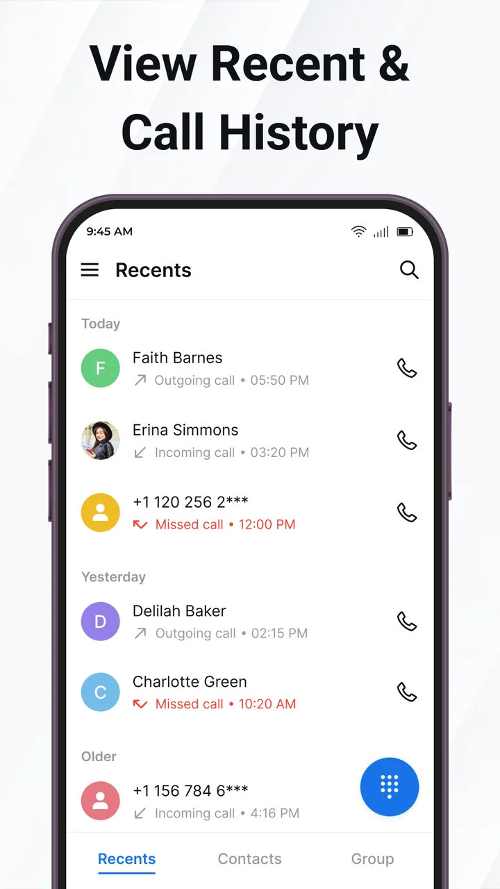 Contacts screenshot 2