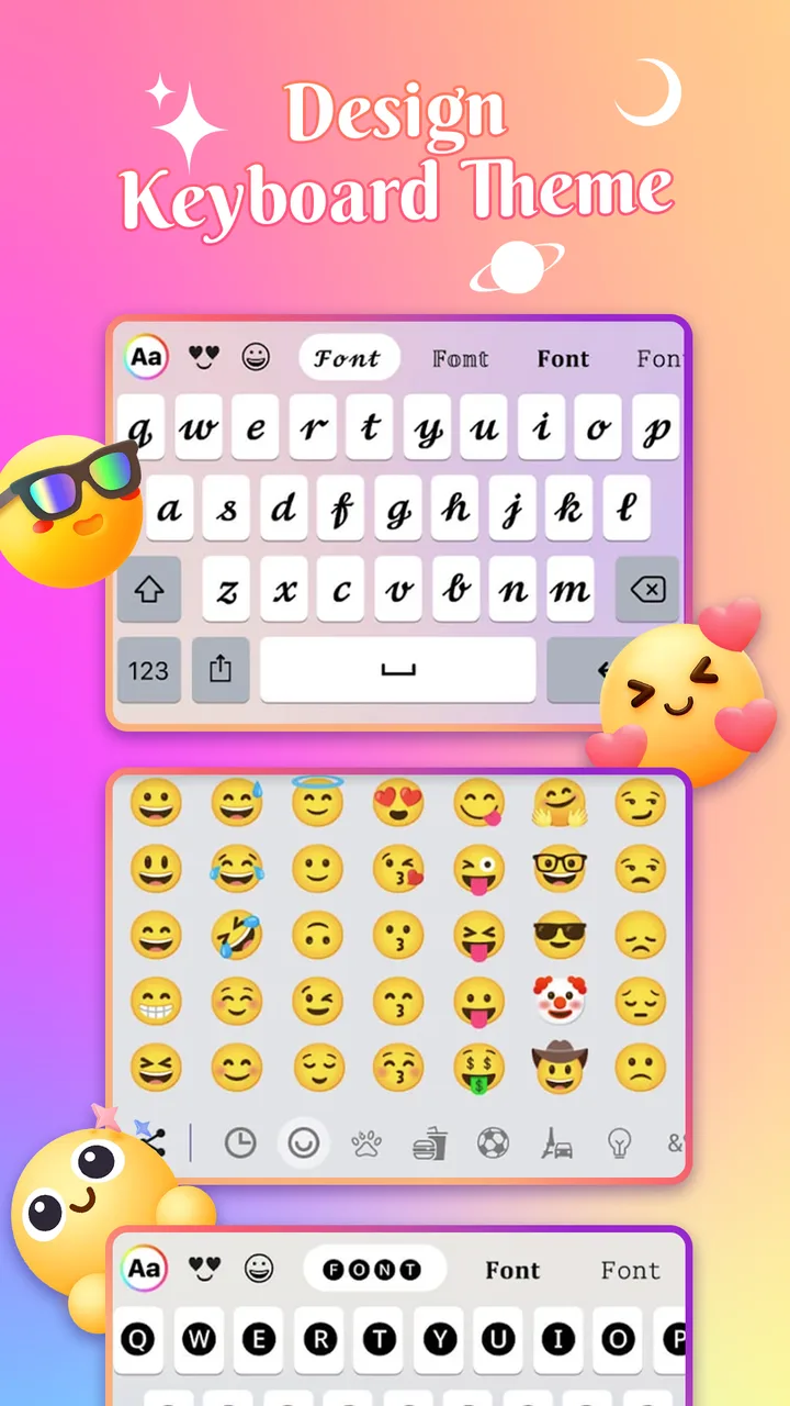 Keyboard Emoji & Sound Themes screenshot 1
