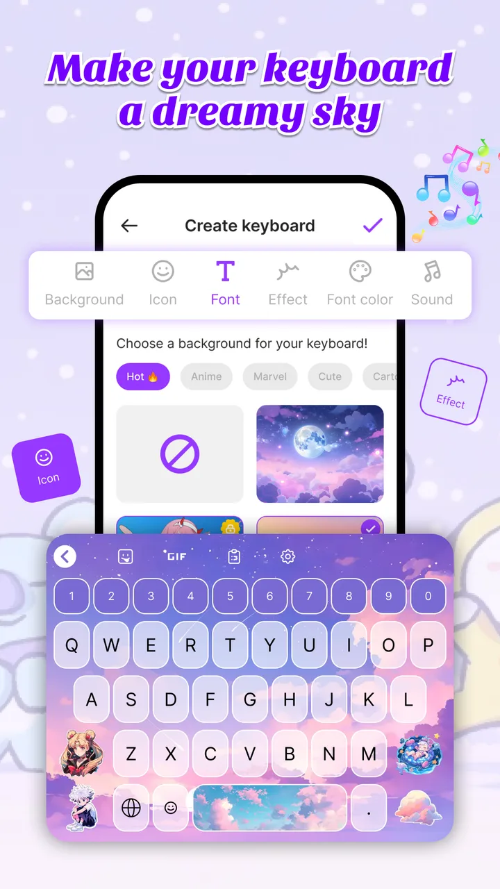 Keyboard Themes: Custom Emoji screenshot 2