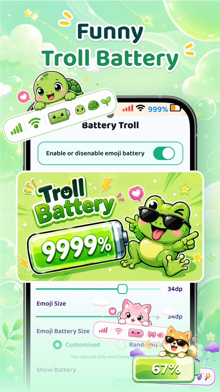 Emoji Battery: Icons & Pets screenshot 4