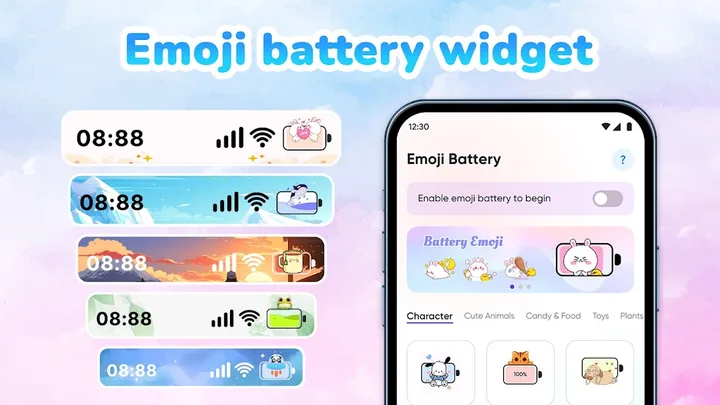 Emoji Battery: Status Bar screenshot 1