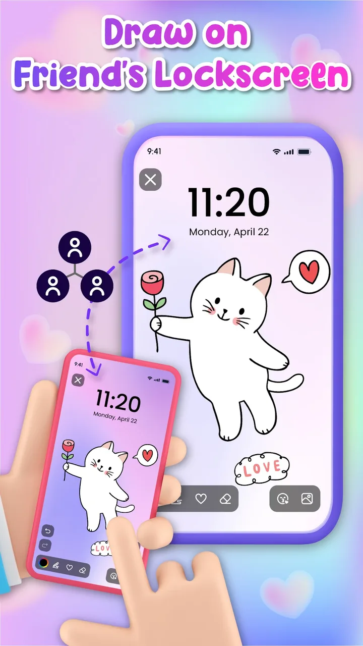 Lockscreen Drawing screenshot 2