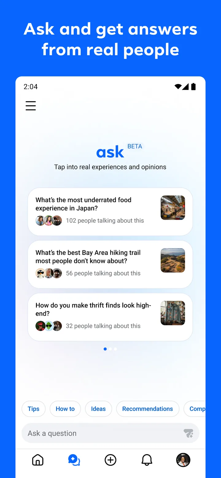 Forum, a Facebook app screenshot 1