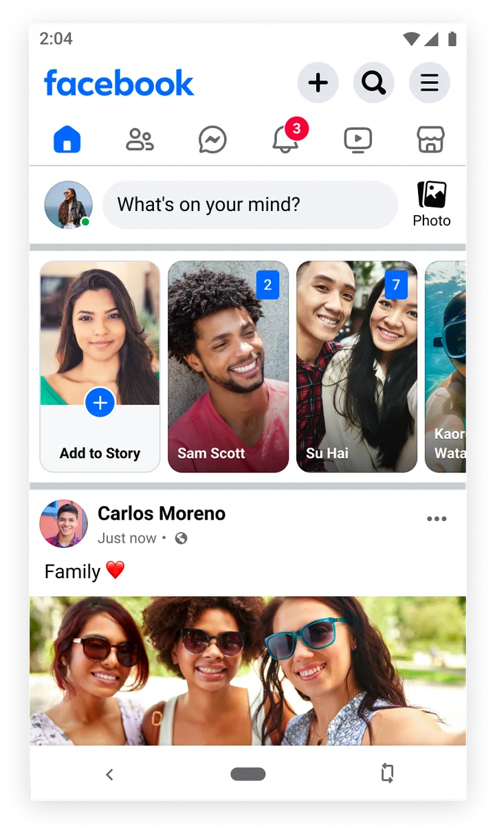 Facebook Lite screenshot 1
