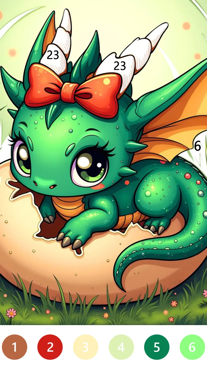Fairytale Color by number game screenshot 2