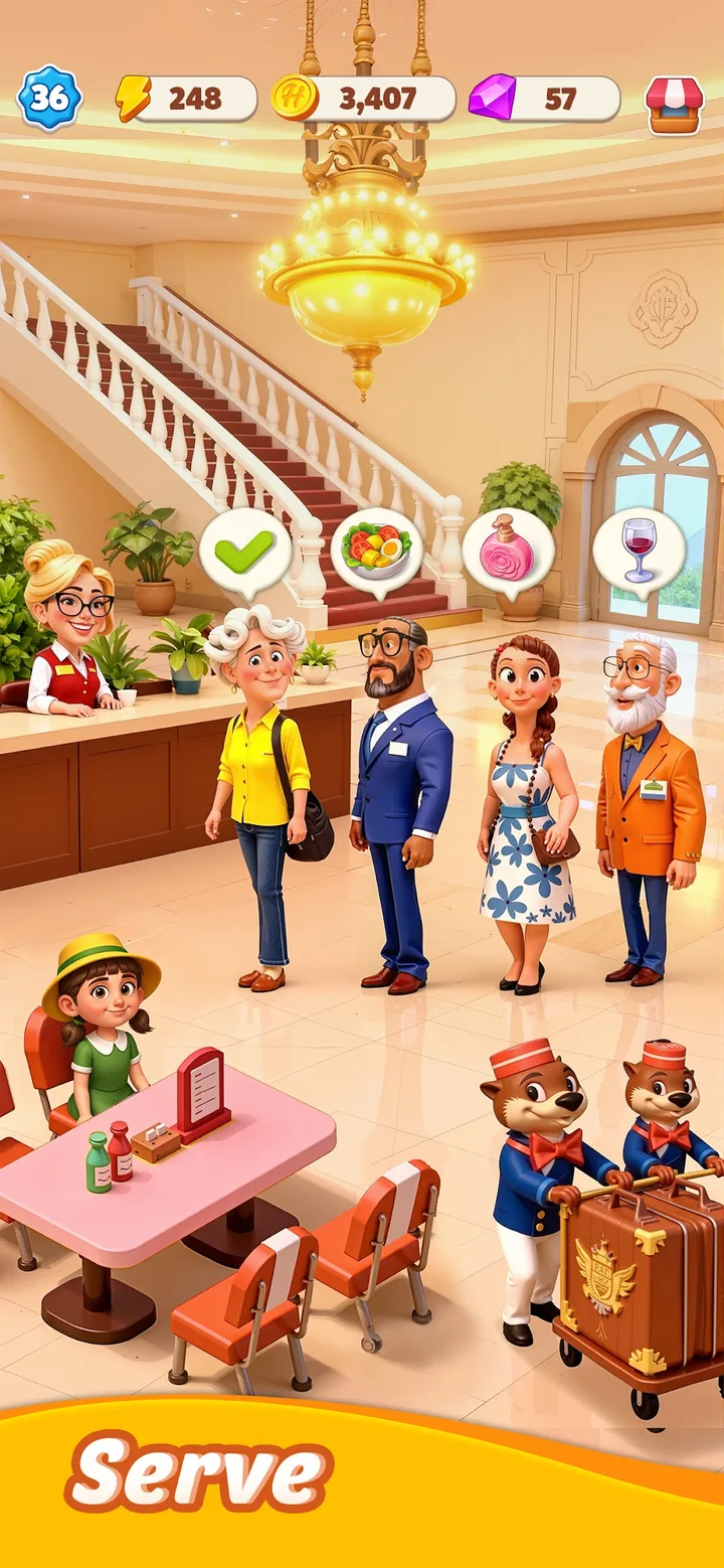 Hotel Legacy: Merge Game screenshot 3