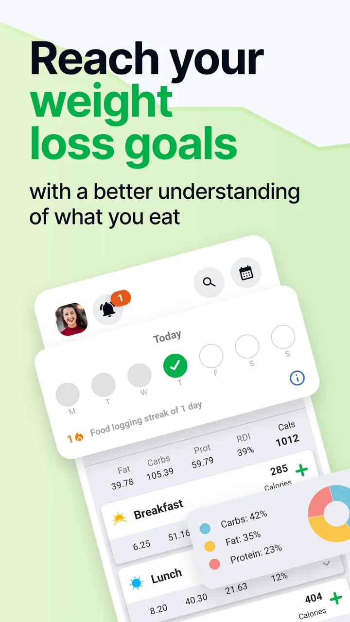 Calorie Counter by fatsecret screenshot 1