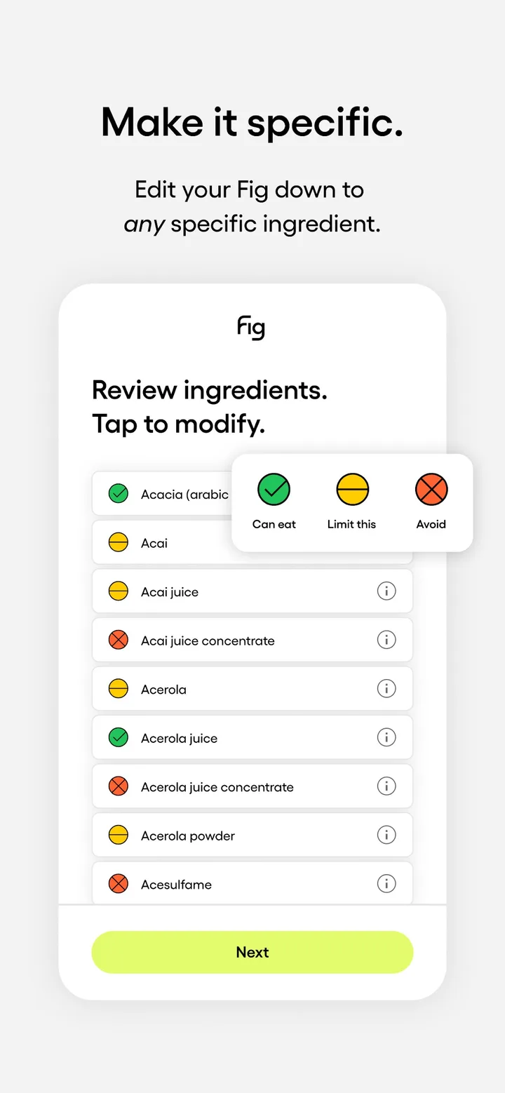 Fig: Food Scanner & Guide screenshot 3