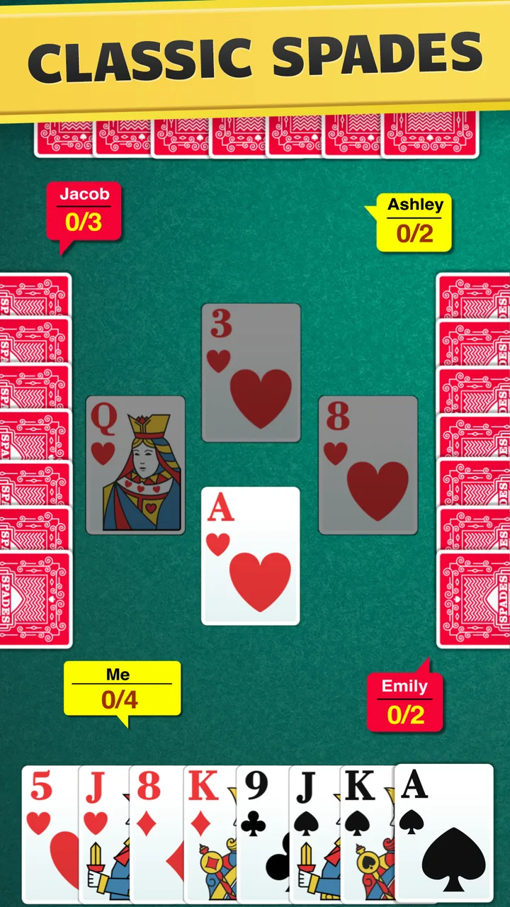 Spades - Classic Card Game screenshot 1