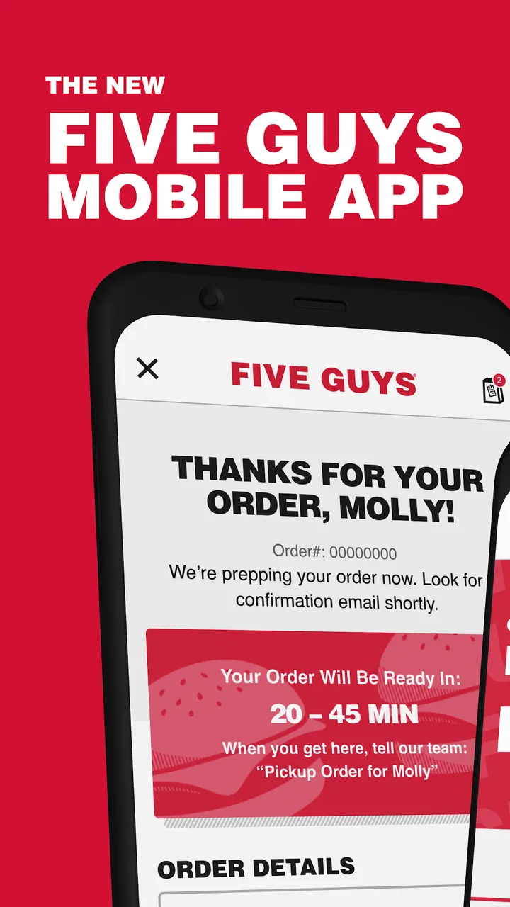 Five Guys Burgers & Fries screenshot 1