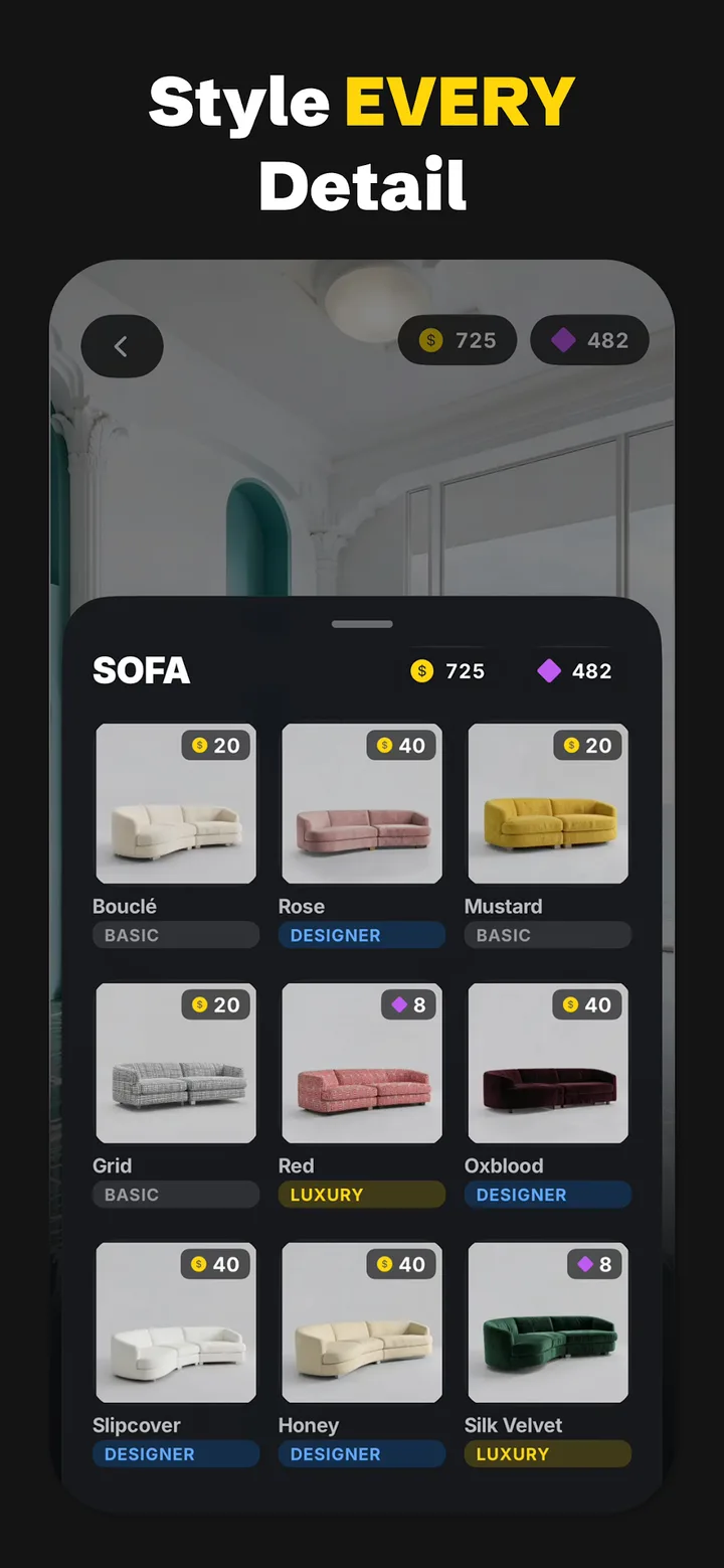 Aesthetic - Decorate & Design screenshot 1