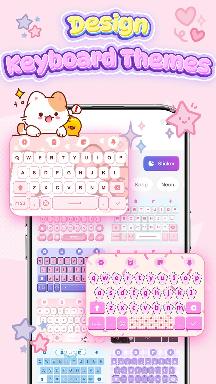 Keyboard Themes: Emoji Fonts screenshot 1