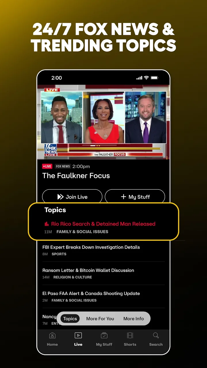 FOX One: Live News, Sports, TV screenshot 3
