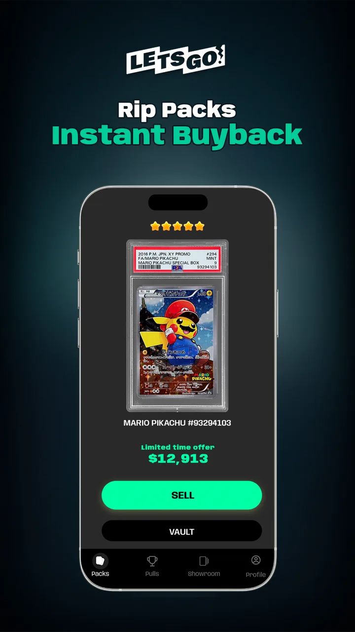 LETSGO: Rip Packs, Real Cards screenshot 3