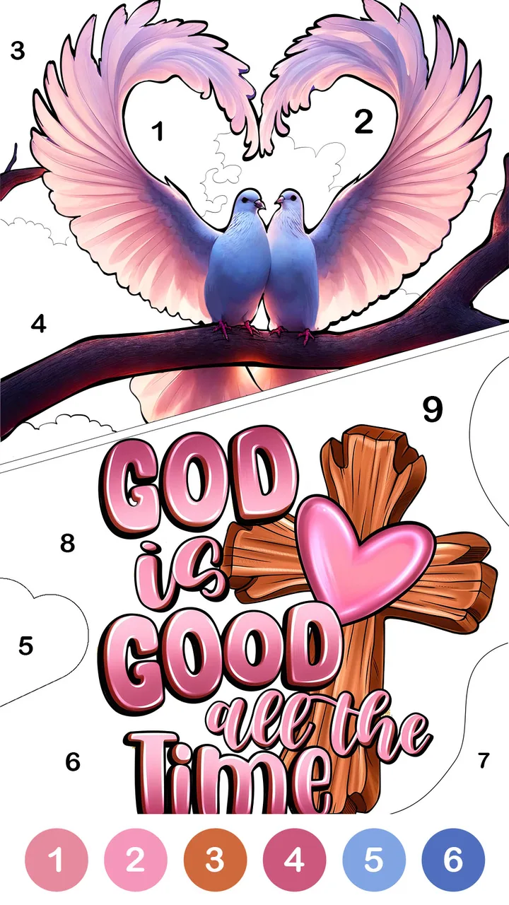 Bible Color - Color By Number screenshot 1