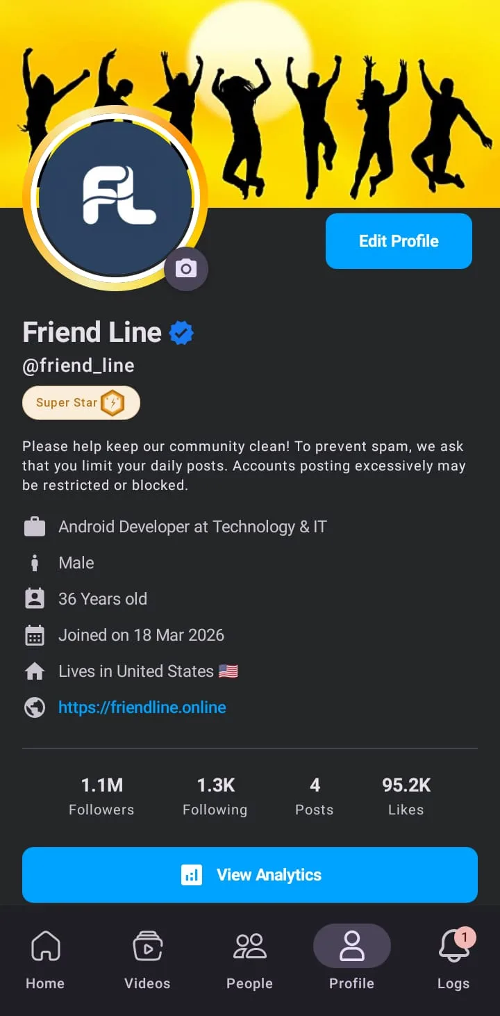 Friend line screenshot 1