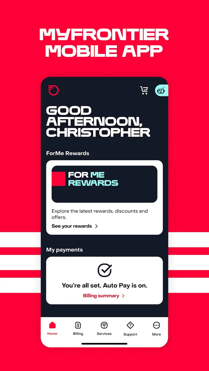 MyFrontier screenshot 1