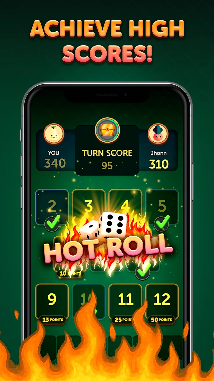 Hot Rolls Dice Strategy Game screenshot 3