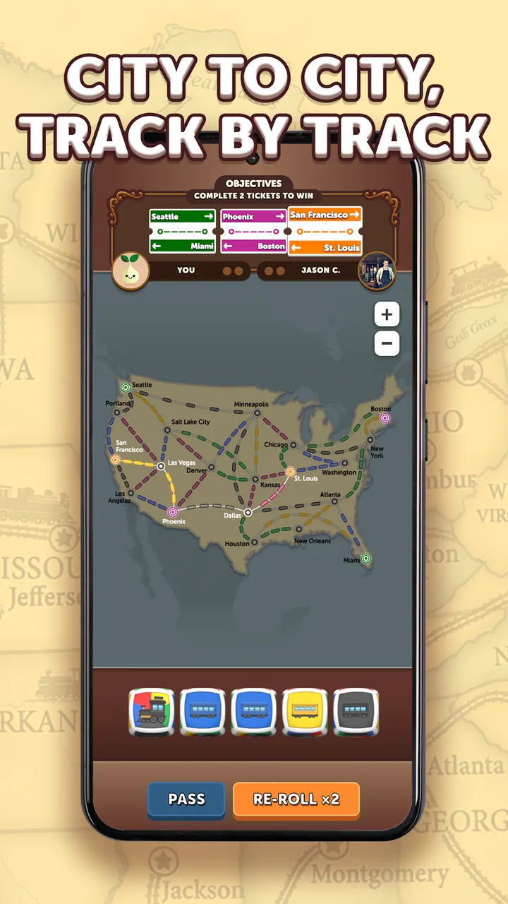 Ticket to Dice - Trains Tracks screenshot 2