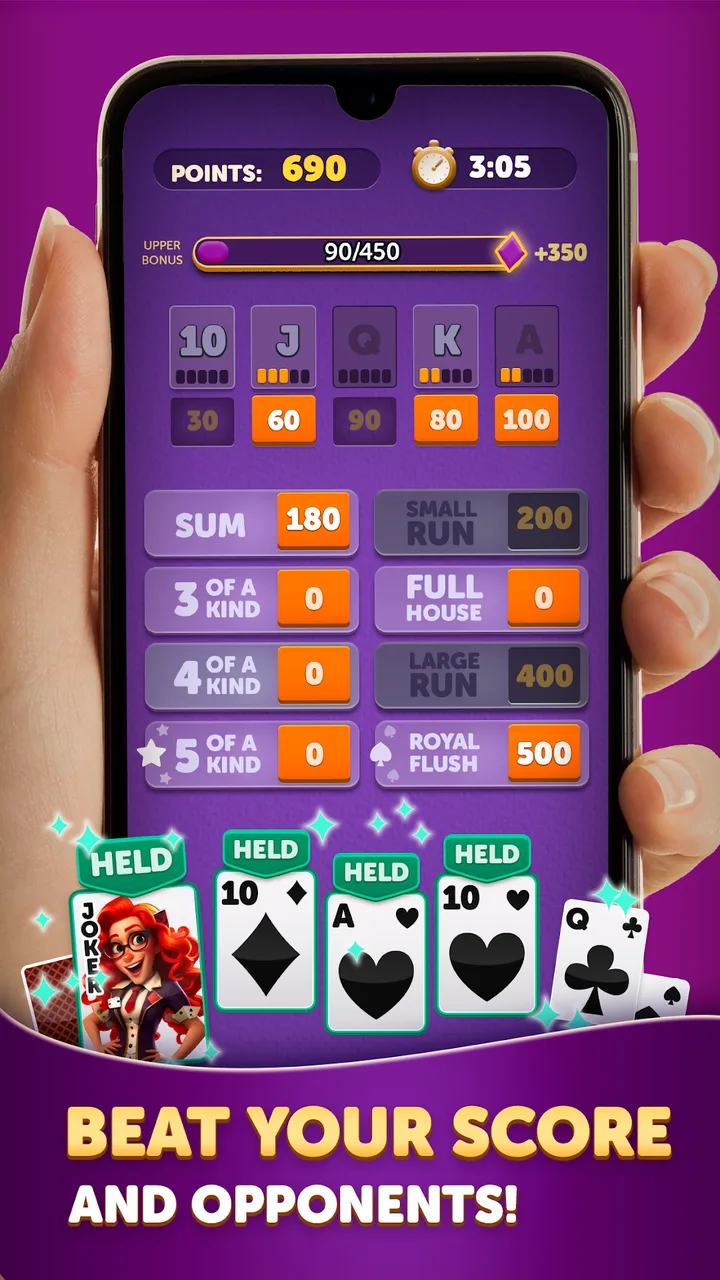 Yatzy Cards screenshot 2