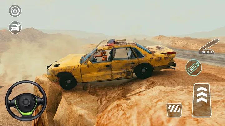 Jumping Car Damage Test Game screenshot 3