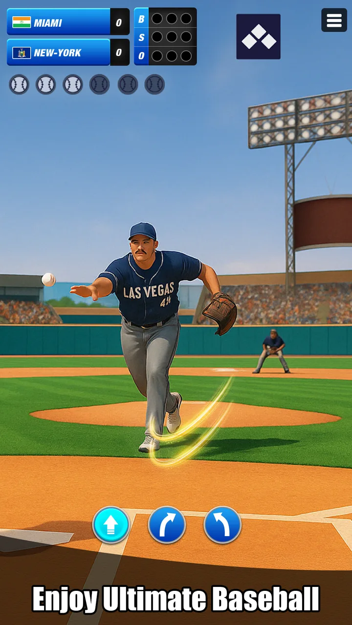 Baseball Super League: 3D Game screenshot 2