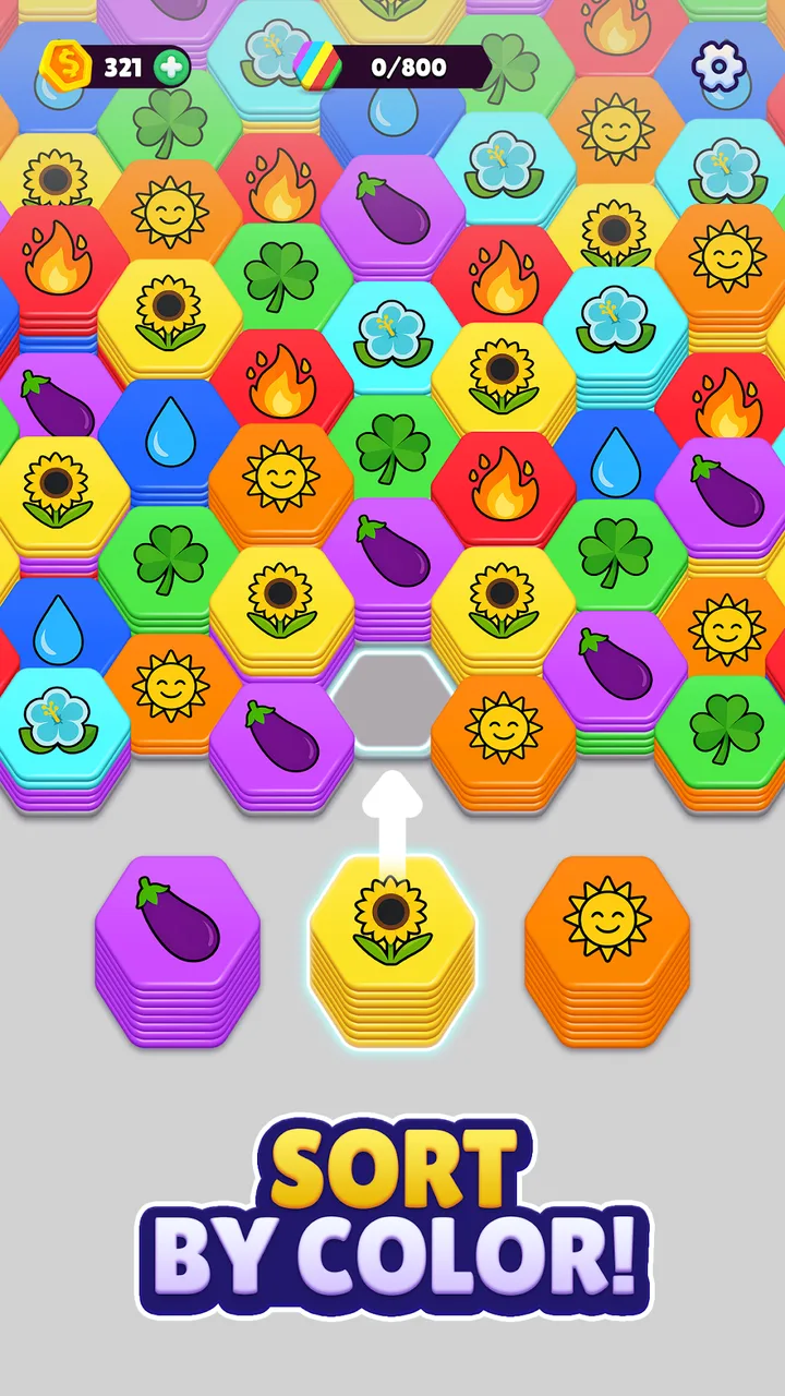 Hexa Sort screenshot 3