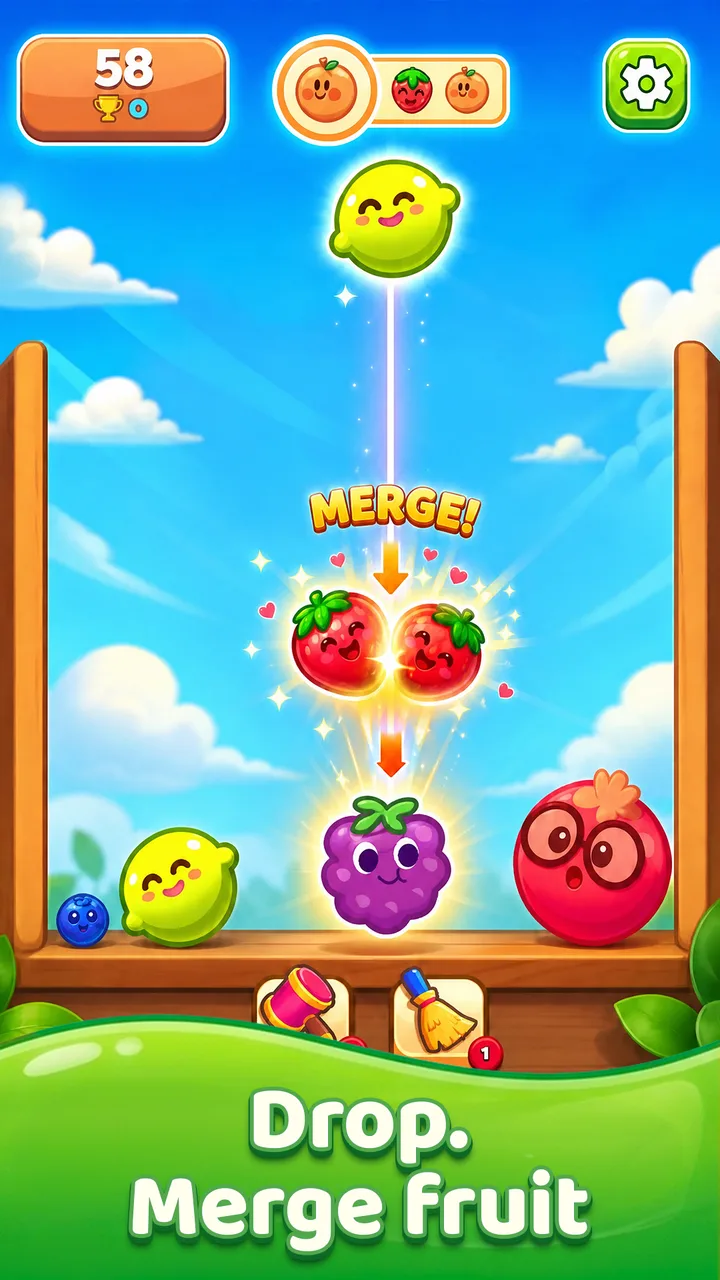 Fruit Merge Drop screenshot 2