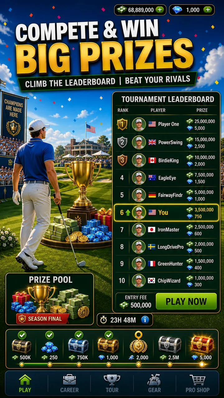 Golf Rising Star : Career Sim screenshot 2