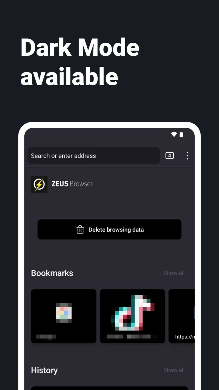 Internet Web Browser - ZEUS screenshot 2