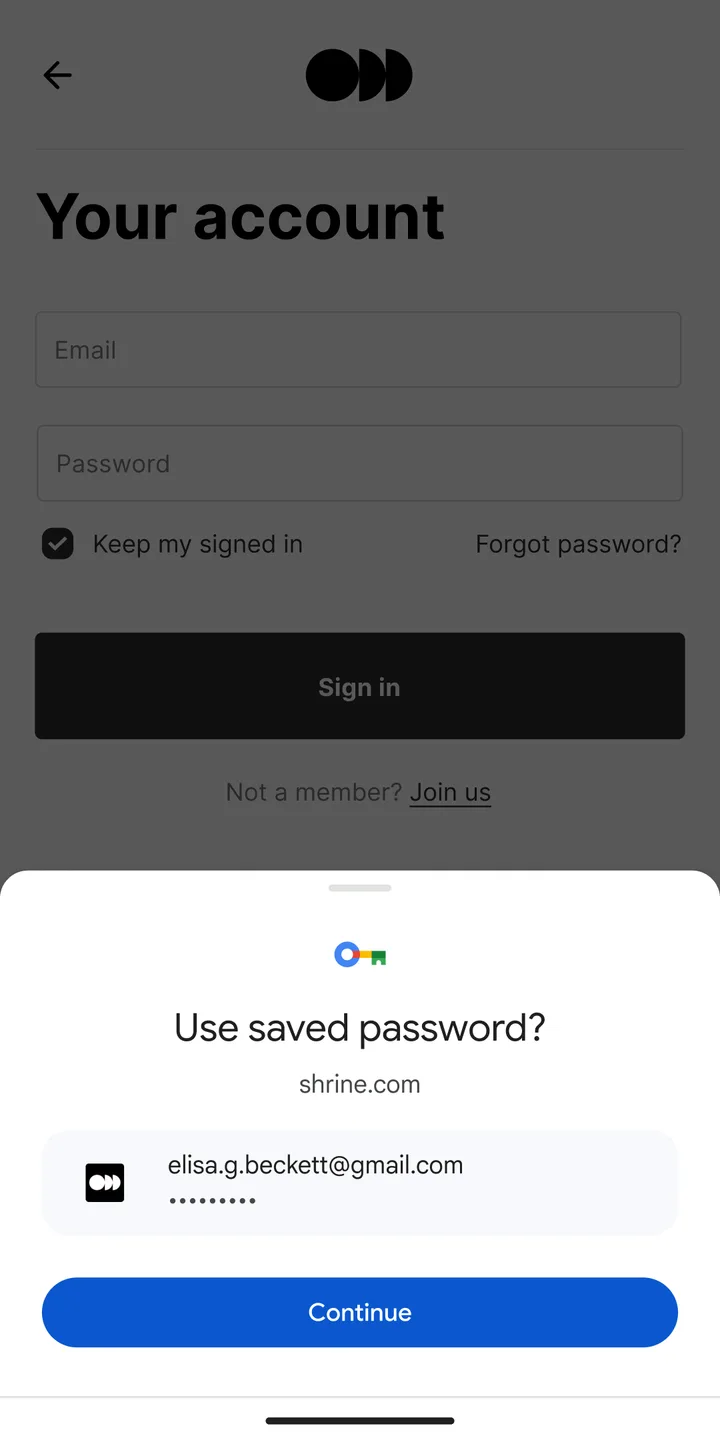 Google Password Manager screenshot 2