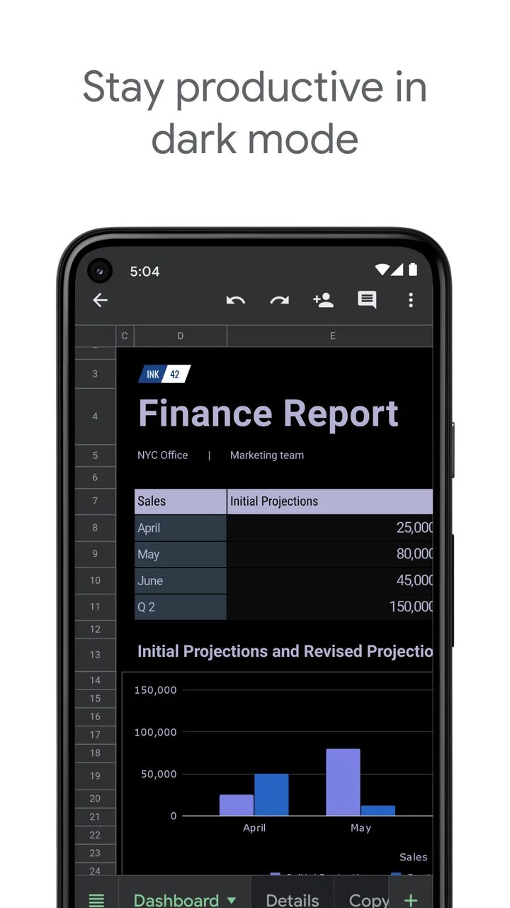 Google Sheets screenshot 4