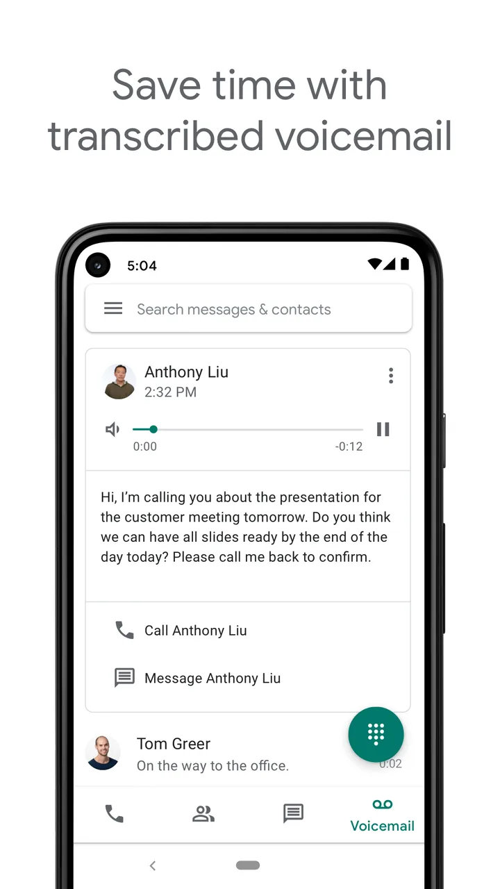 Google Voice screenshot 4