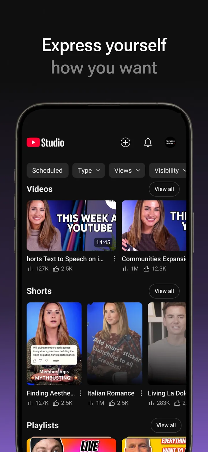 YouTube Studio screenshot 3