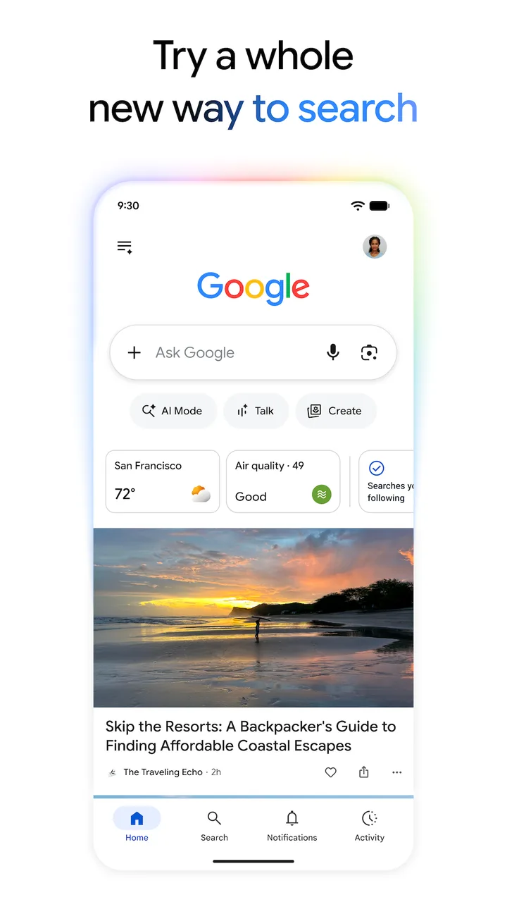 Google screenshot 1